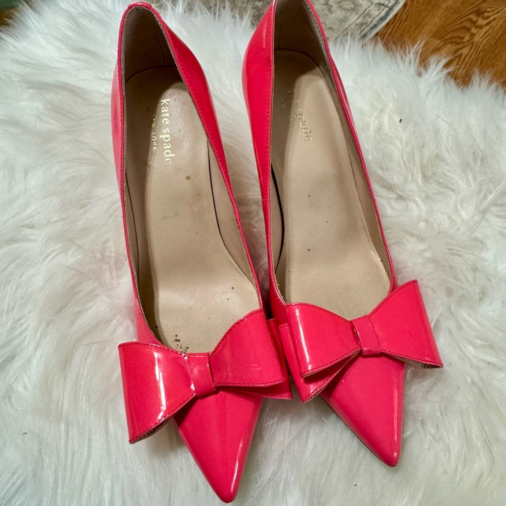 Kate Spade Hot Pink Bow Women's Heels